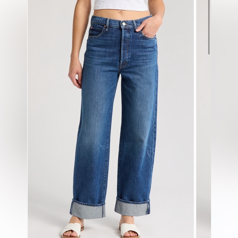 Mother the spitfire nerdy cuff jeans